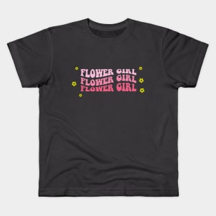 Flower Girl Retro Design Kids T-Shirt